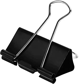 Binder Clips - Large 2in - Black - 12-Pack